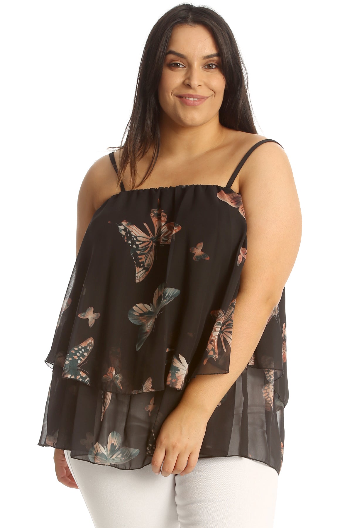 Butterfly Chiffon Frill Top