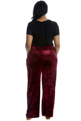 6087 Plain Velvet Trousers