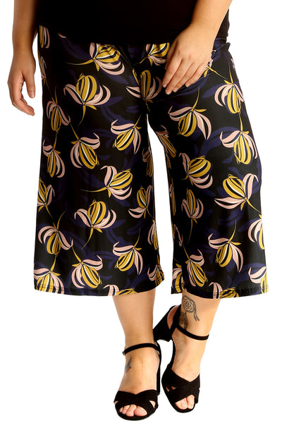 6131 Floral Print Culottes