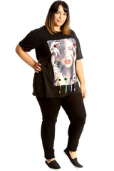 1698 Applique Loops T-Shirt