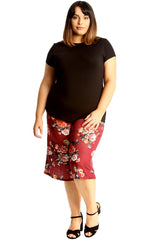 6136 Floral Print Culottes