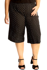 6125 Polka Dot Crinkle Culottes