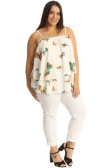 Butterfly Chiffon Frill Top