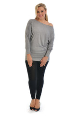 Slash Neck Top