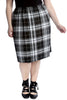 5033 Tartan Print Pleated Skirt