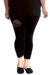 7217 Emoji Stud Cropped Leggings