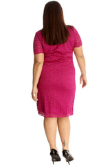 2119 Floral Lace Midi Dress