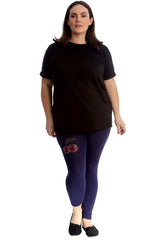 7212 Cherry Stud Cropped Leggings