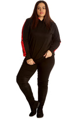 3126 Side Panel Hooded Bomber Jacket