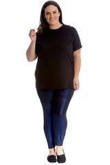 7205 Glitter Fabric Disco Leggings