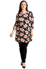 1441 Floral Print Swing Top